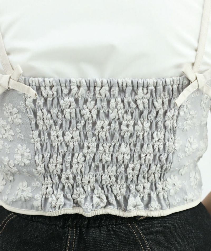 LOEFF ジャガードビスチェ LOEFF レモン ジャガード ビスチェ