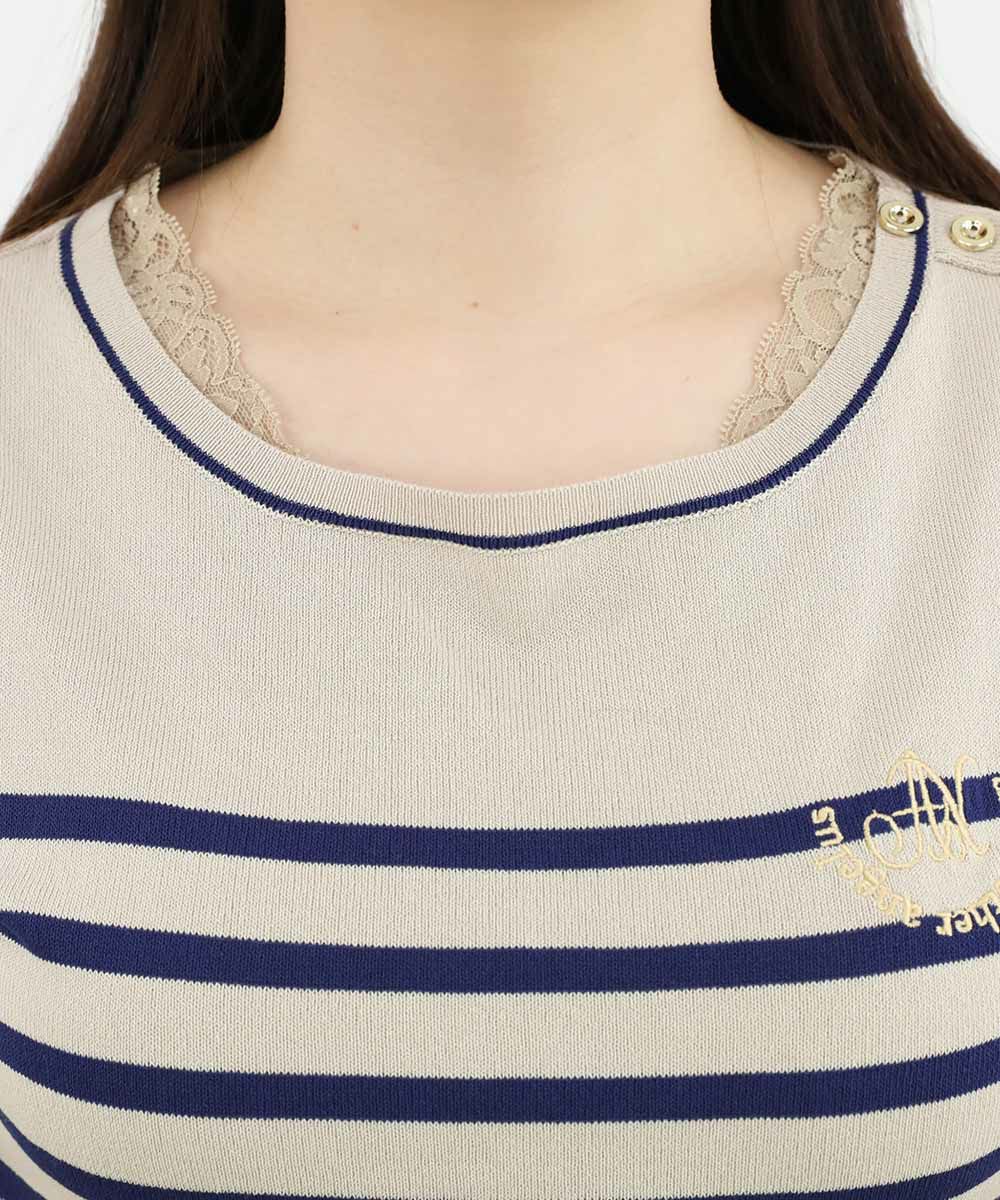 blue / 153cm / レースインナーとのレイヤード