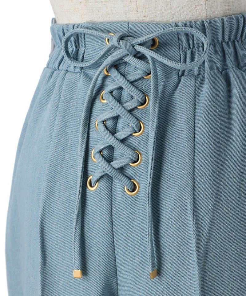 Back lace-up (light blue)