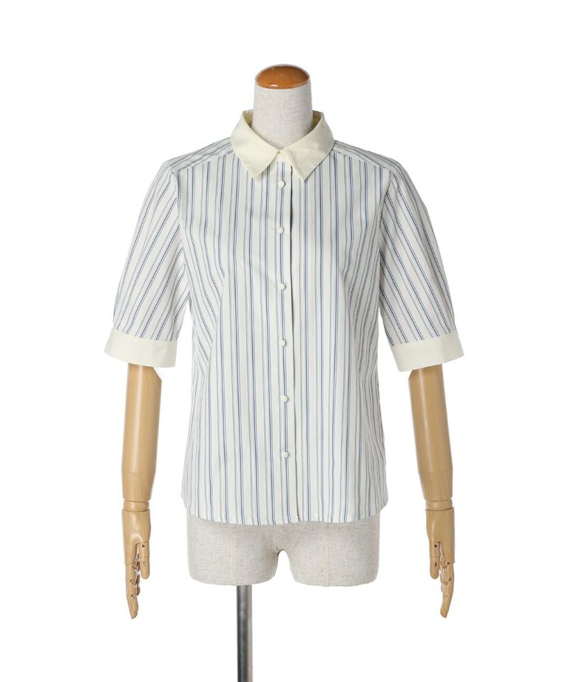 Without tie (ivory×blue)