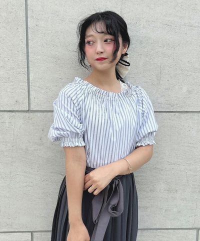 off white×black / 150cm / ribbon removed