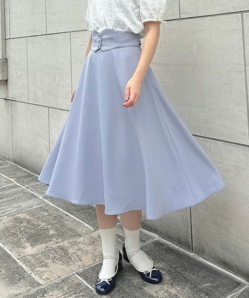 □コルセットベルト2wayフレアースカート/F&A [50CG03p005] | F i.n.t