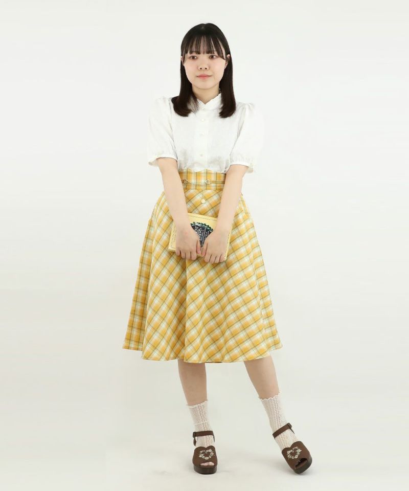 yellow×brown / 153cm / Wearing size: 1