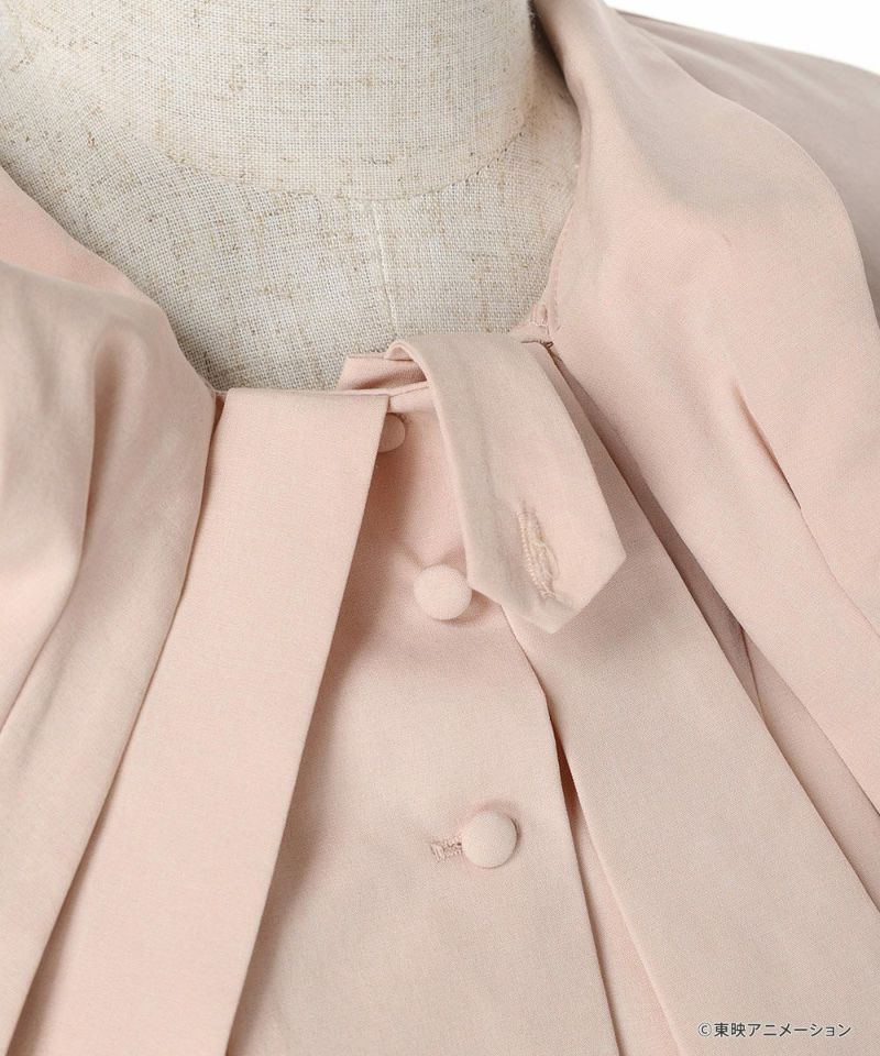 Ribbon tie fastener (light pink)