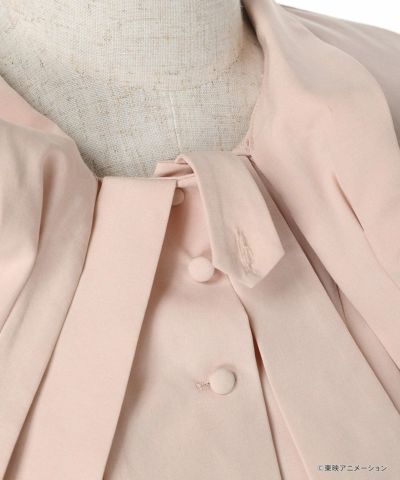 Ribbon tie fastener (light pink)