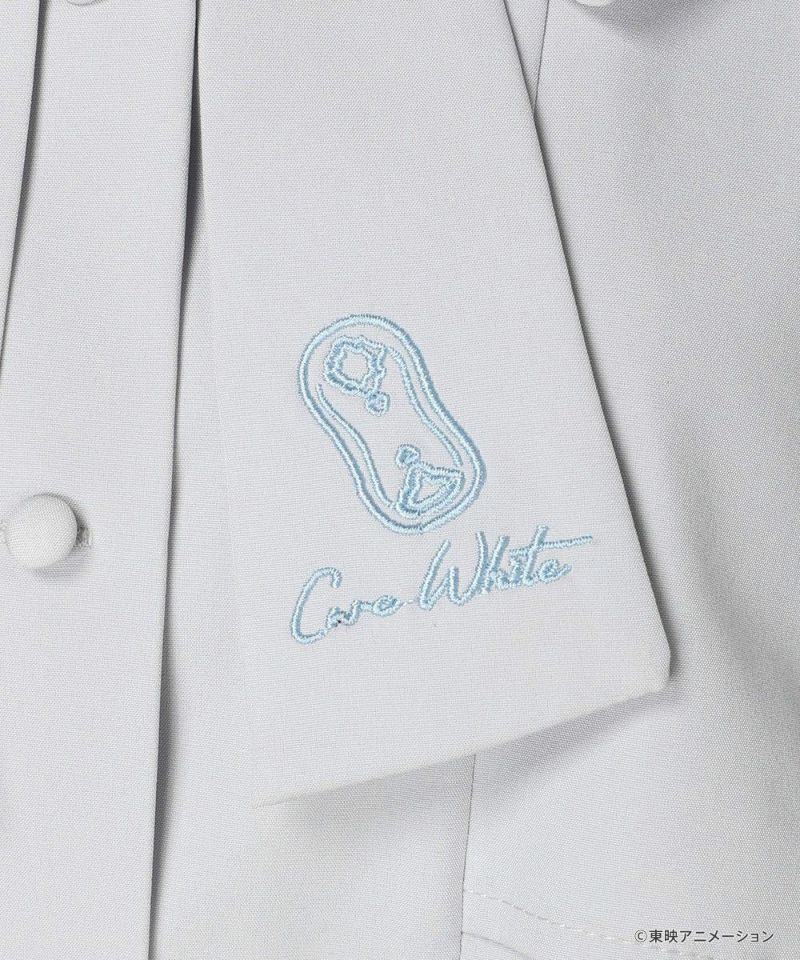 Embroidery up (blue gray)
