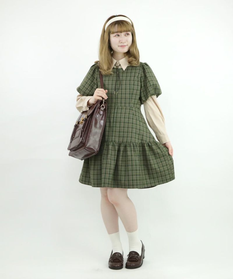 green×yellow / 158cm / Layered with a blouse