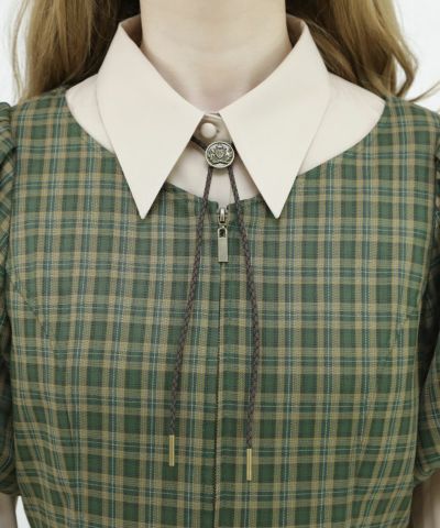 green×yellow / 158cm / Layered with a blouse