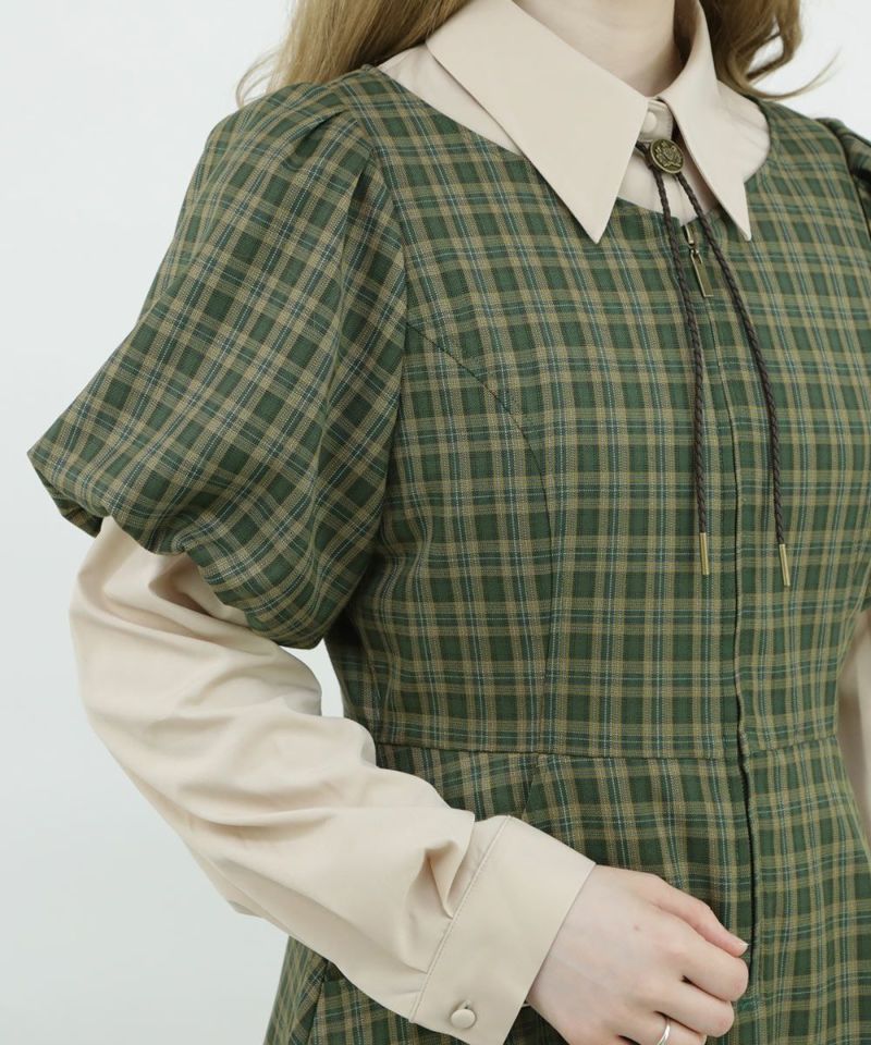 green×yellow / 158cm / Layered with a blouse