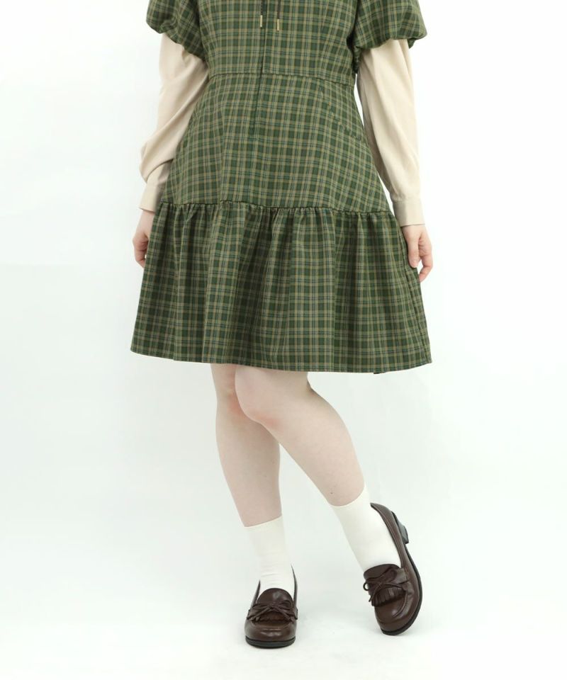 green×yellow / 158cm / Layered with a blouse