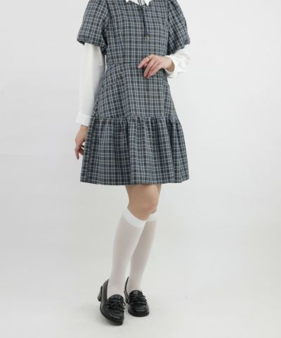 blue×brown / 165cm / Layered with a blouse