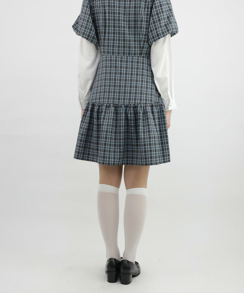 blue×brown / 165cm / Layered with a blouse
