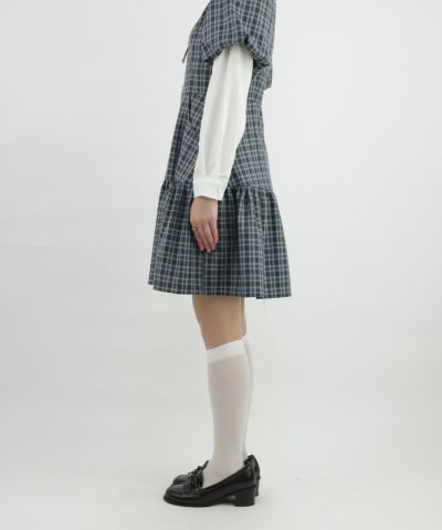 blue×brown / 165cm / Layered with a blouse