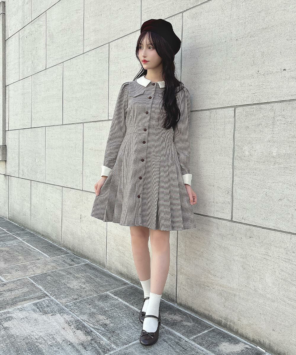 エンフォルド コレクションライン チェックワンピース（WEB限定】V 