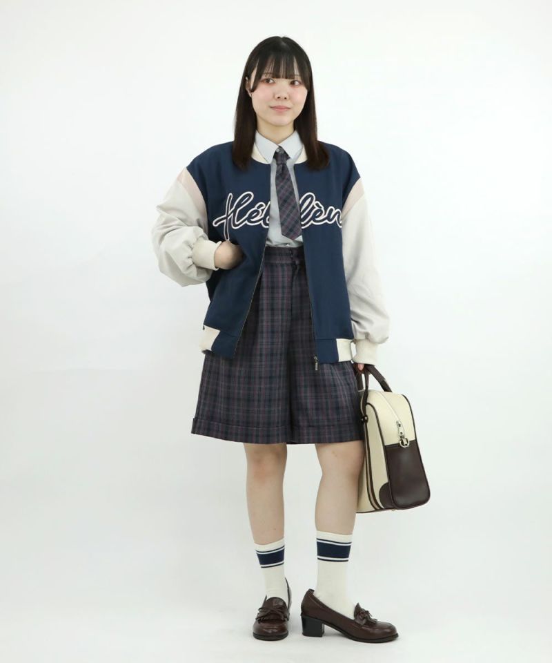 gray×navy / 153cm