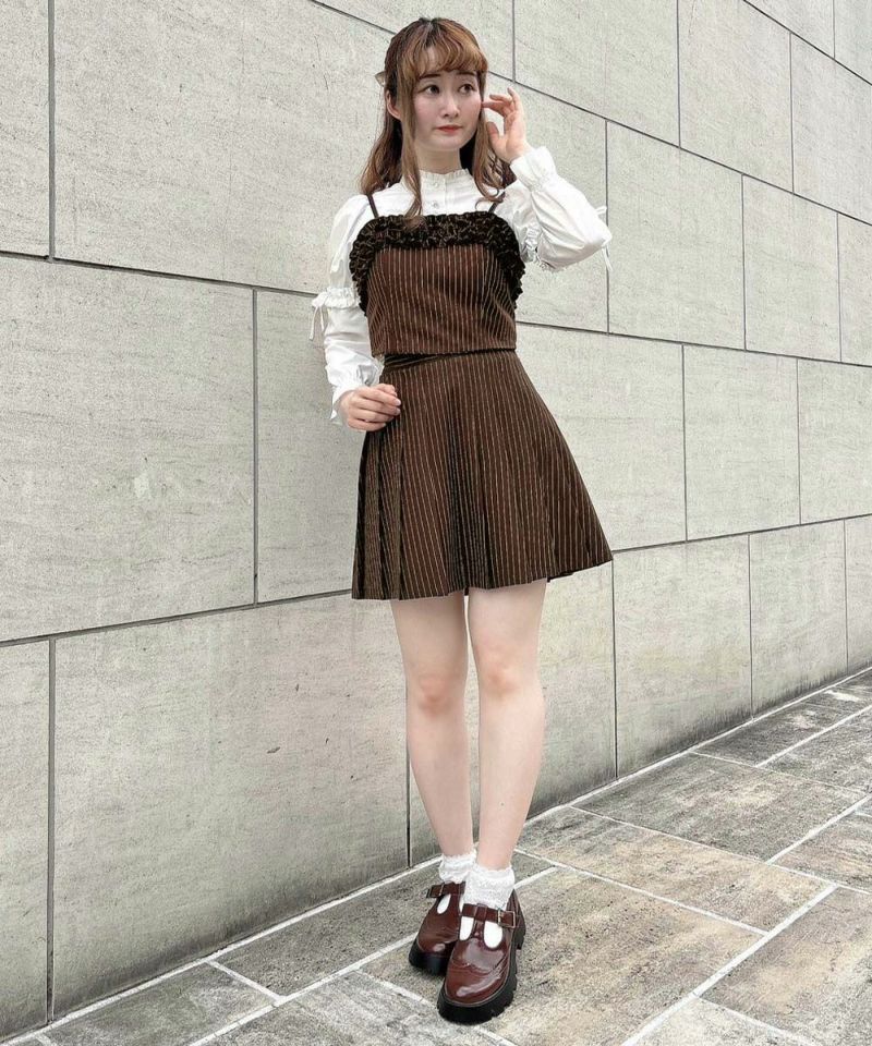 brown×white / 158cm