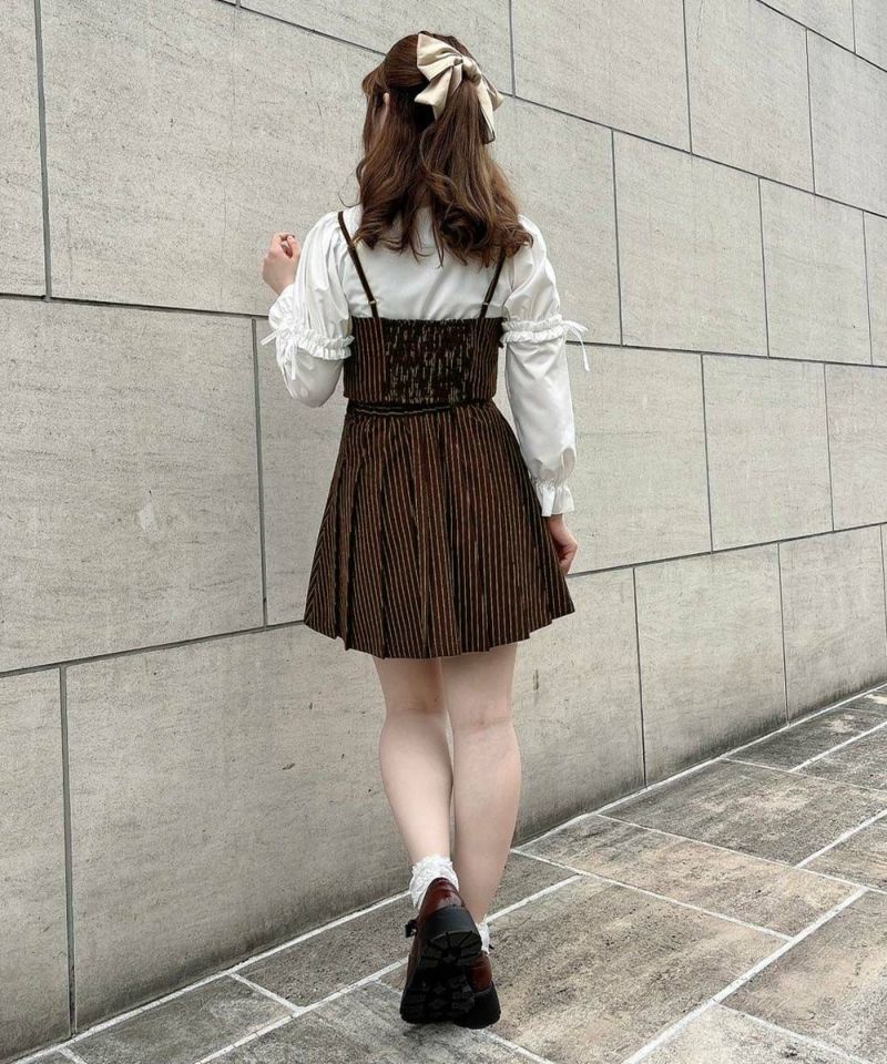 brown×white / 158cm