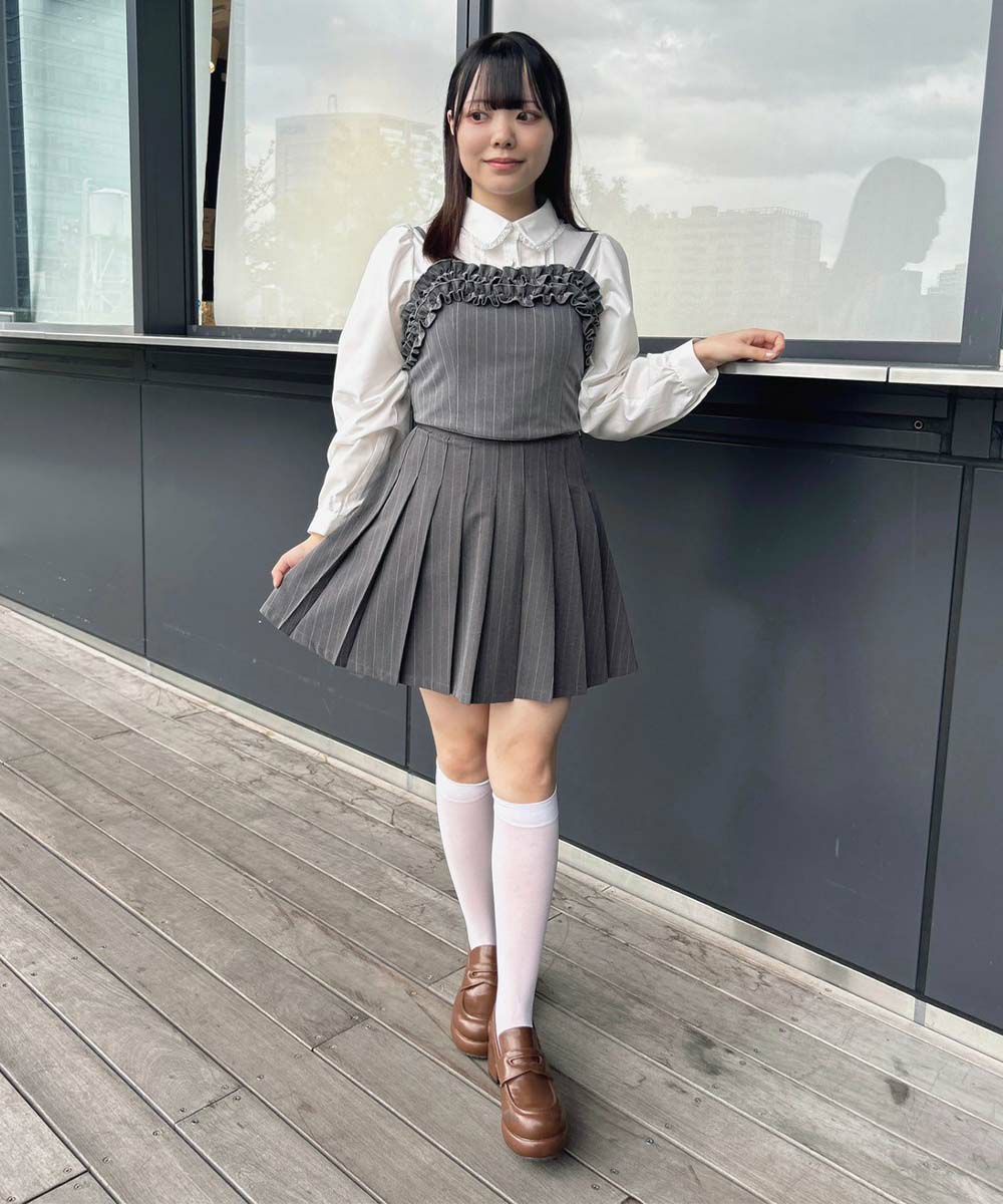 □レジメストライププリーツミニスカート/F i.n.t [51AG02k003] | F