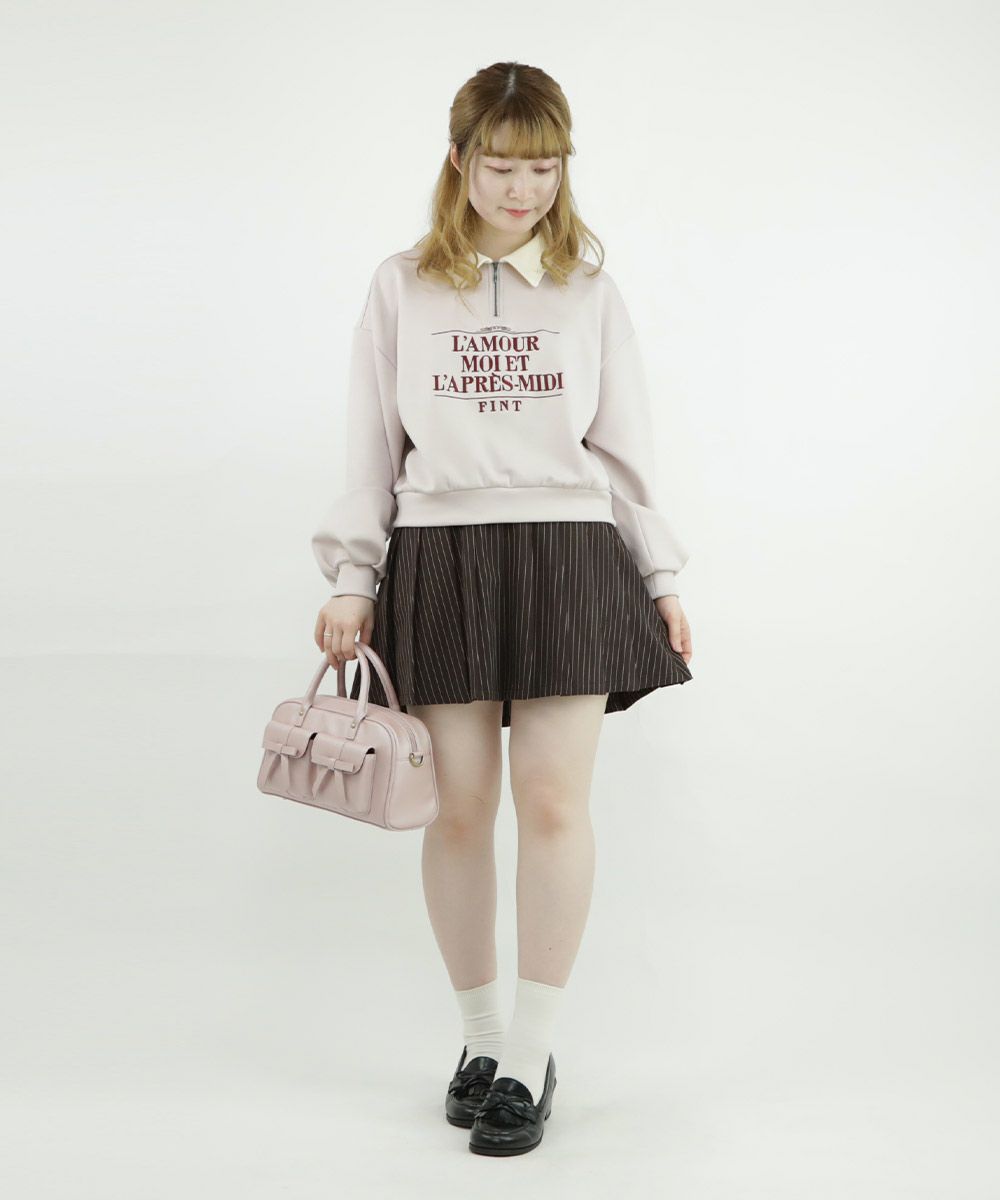 brown×white / 158cm