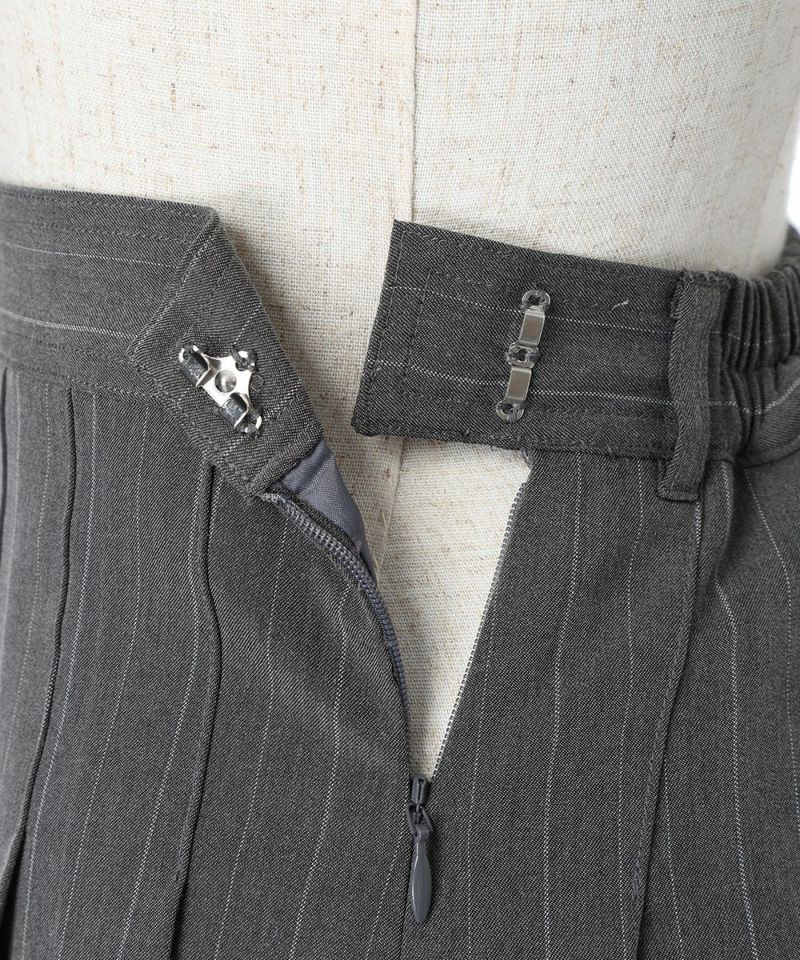 Side zipper (gray×white)