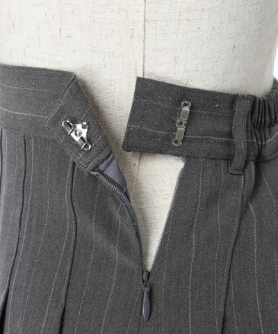 Side zipper (gray×white)