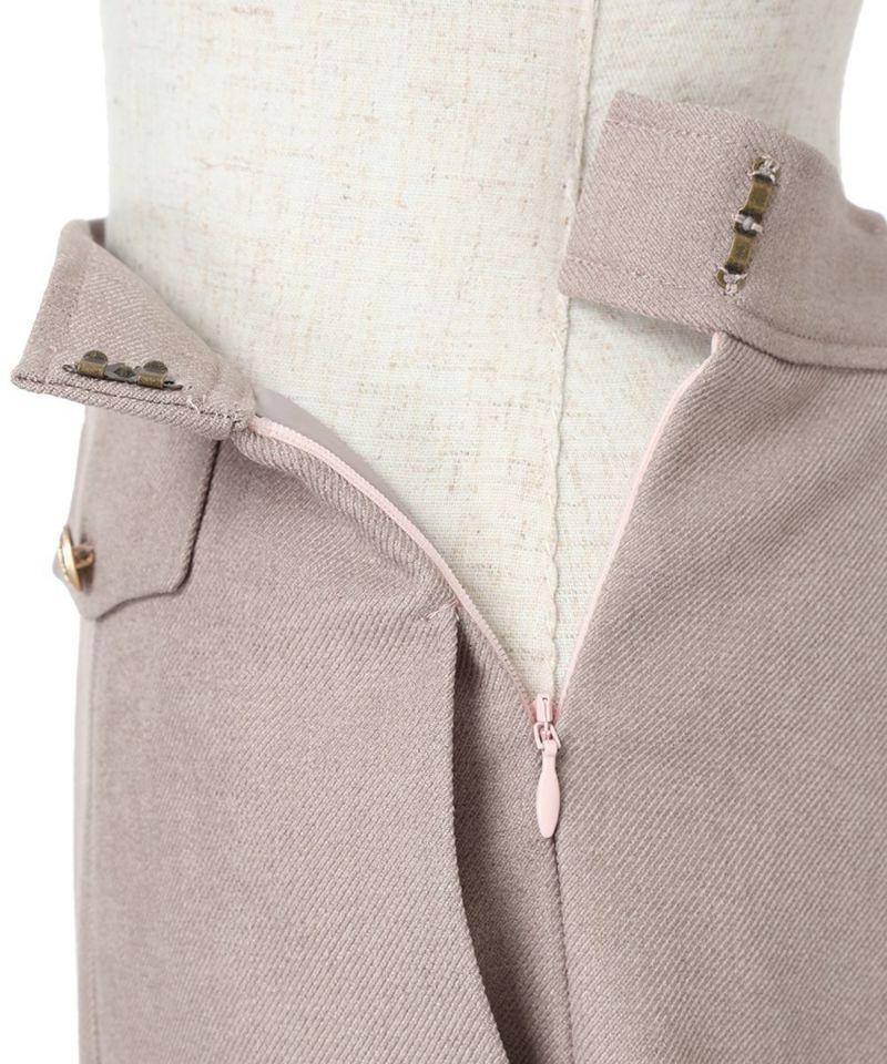 Side fastener (pink beige)