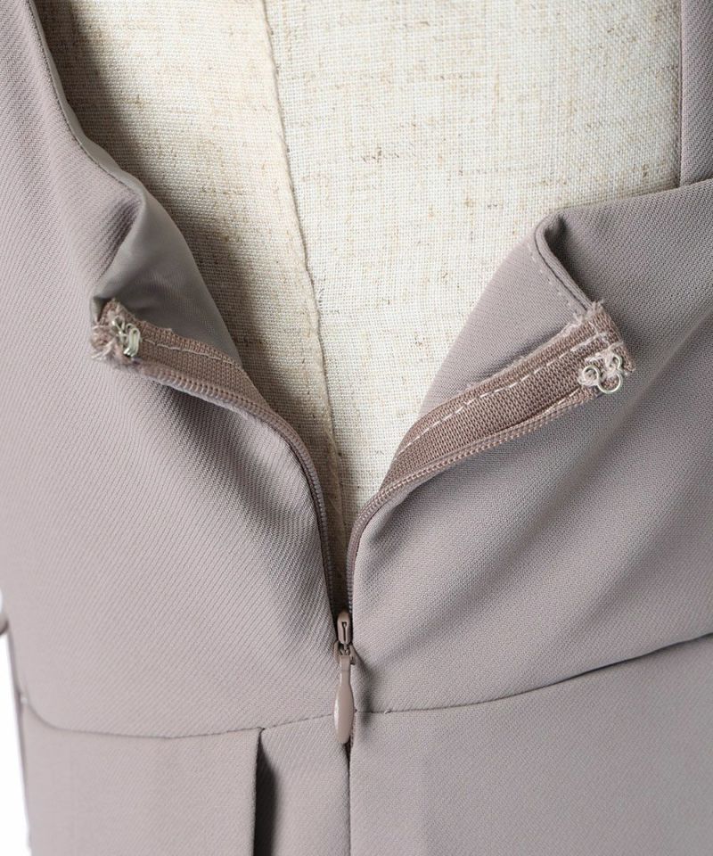 Side zipper (pink beige)