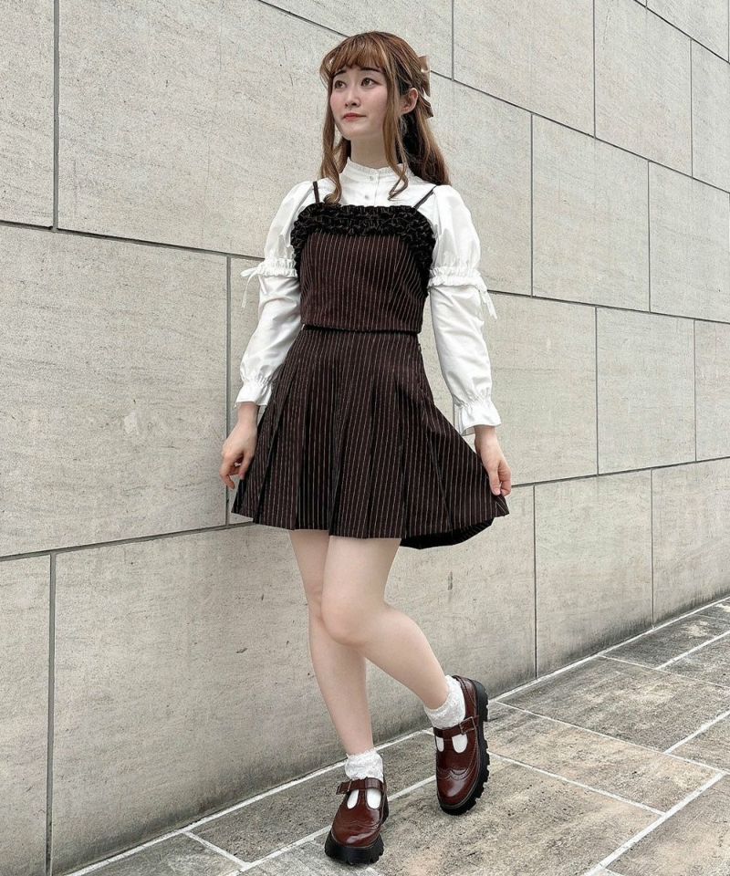 brown×white / 158cm