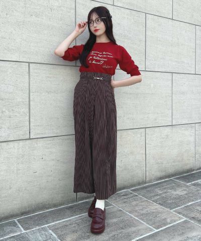 brown×white / 157cm / Wearing size: 1