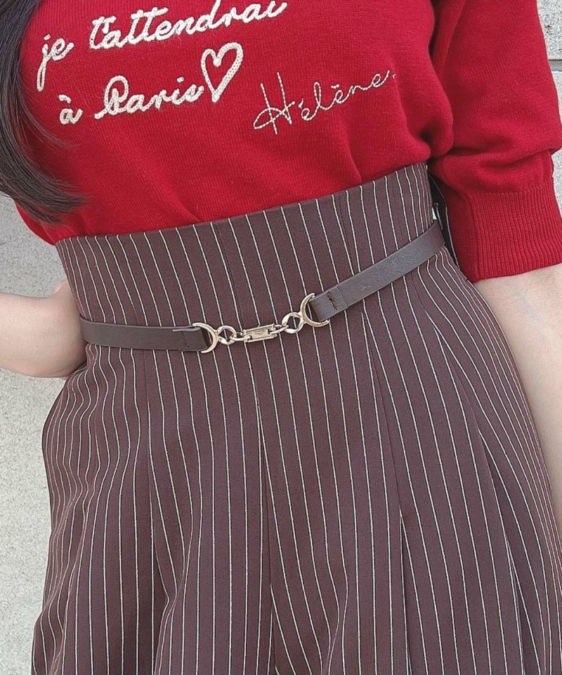 brown×white / 157cm / Wearing size: 1