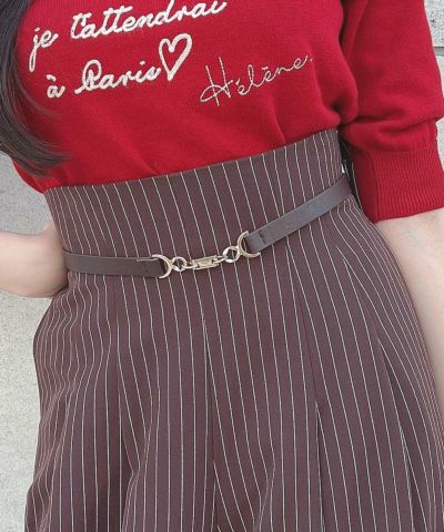 brown×white / 157cm / Wearing size: 1