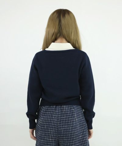 navy / 158cm / Layered with a blouse