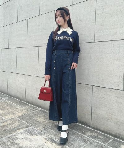 navy / 157cm / Layered with a blouse