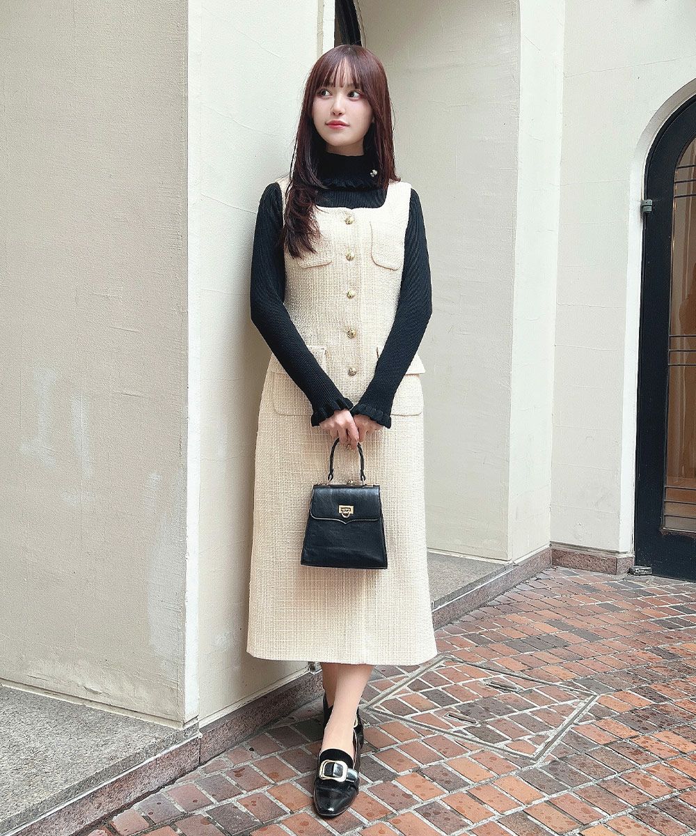ツイードジャンパー ツイードジャンパーワンピース | DRESS | OBLI 