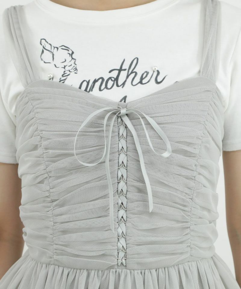 □レースアップチュールビスチェ/an another angelus □レースアップチュールビスチェ/an another angelus