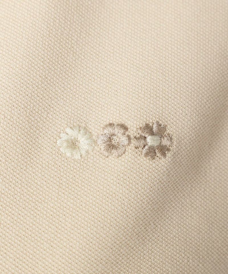 刺繍 (pink beige)