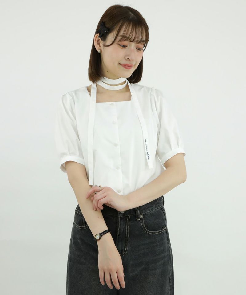 off white / 165cm / Tie around the neck