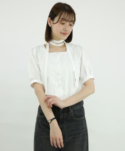 off white / 165cm / Tie around the neck