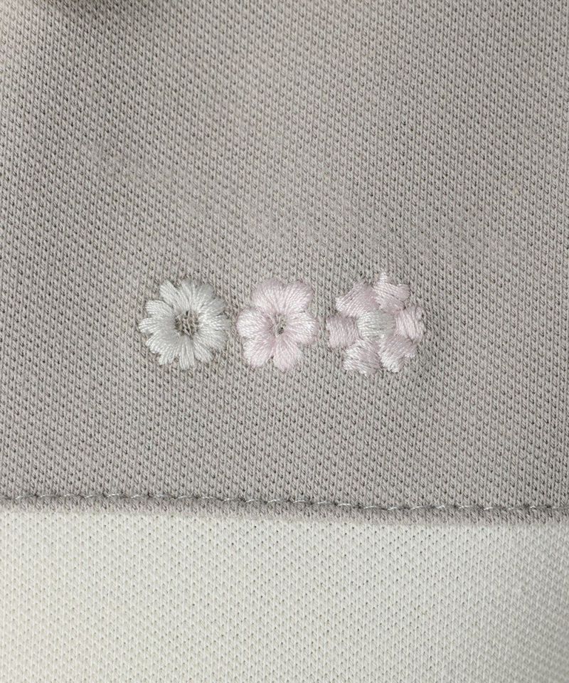 刺繍アップ (light gray)