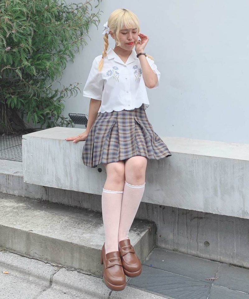 beige×blue / 149cm / Wearing size: 1