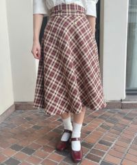 bordeaux×beige / 152cm / 着用サイズ：2