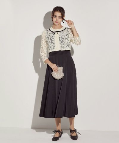 [Size Variation] Heart-cut dress with lace jacket/an another angelus [00BE02i003]