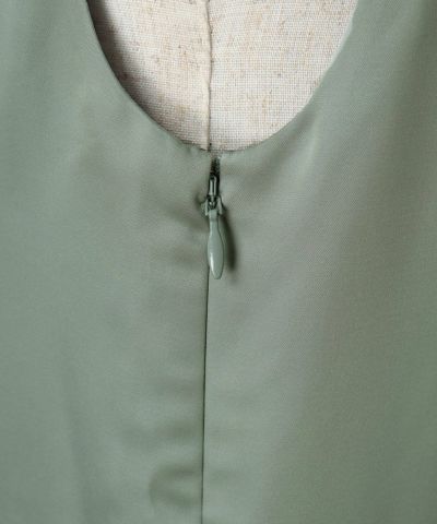 Side zipper dress / bag (mint gray)