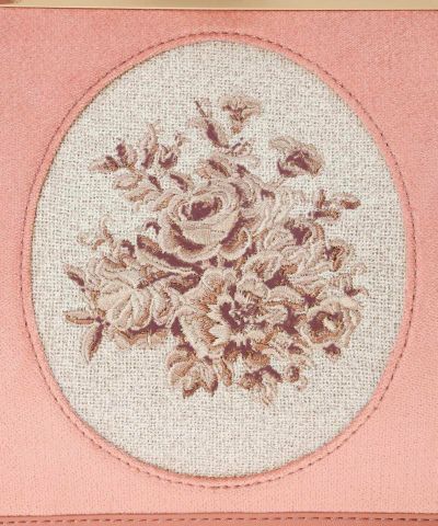 WEB限定】フレームローズ刺繍別珍がま口バッグ/an another