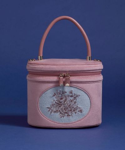 [WEB exclusive] Flame rose embroidered vanity bag/an another angelus [00BC05a007]
