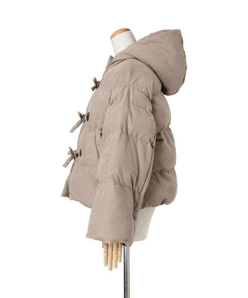 極美品 F.i.n.t リボン 定価2.7万円ロングダウンコート F