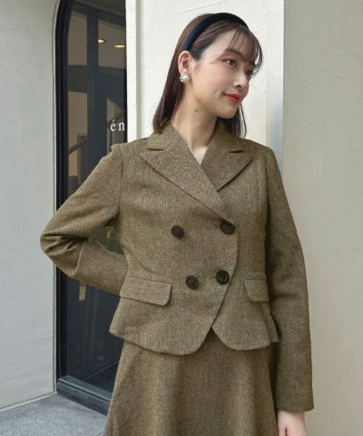 [WEB exclusive] Peplum tweed jacket/an3 Limited [51DD01j003]