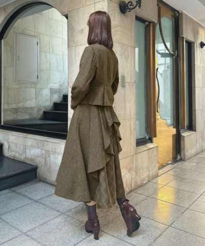 WEB限定】ペプラムツイードジャケット/an3 Limited [51DD01j003] | F