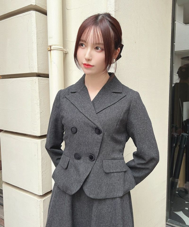 CHANEL♡ユニフォーム☆ジャケット*海外☆スタッフ非売品 CHANEL UNIFORM ノベルティ 非売品 薄緑 テーラードジャケット Chanel