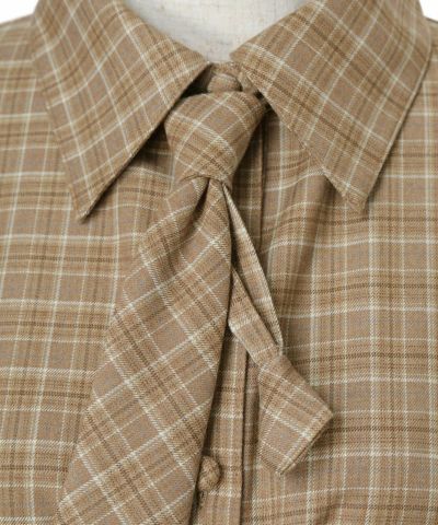 Tie up (beige x brown)